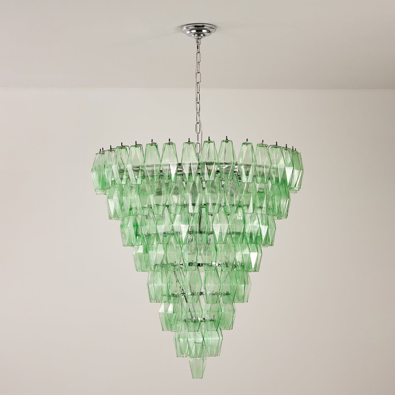 Orinelle Lustre Cascade en Verre Luxueux