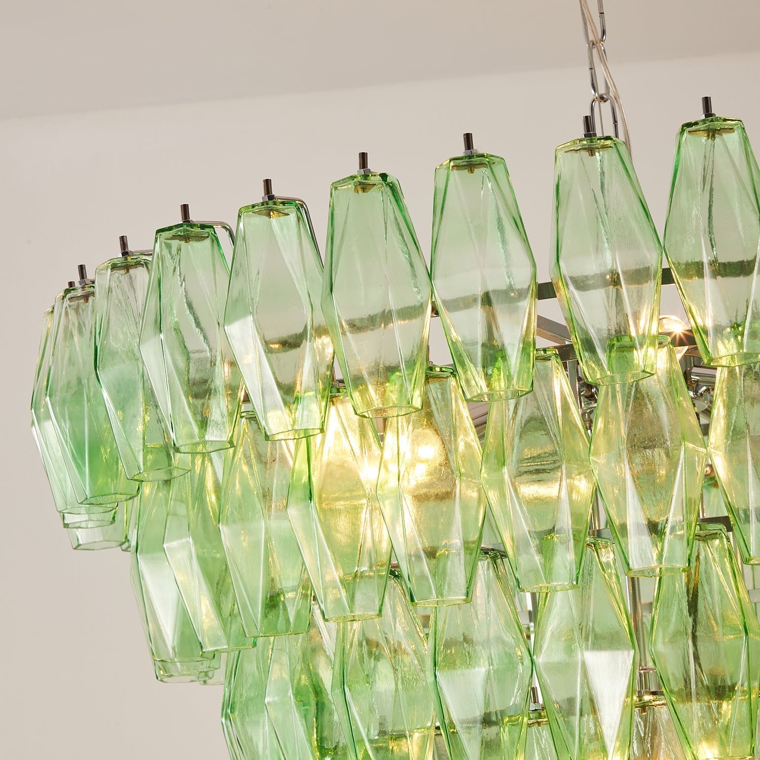 Orinelle Lustre Cascade en Verre Luxueux