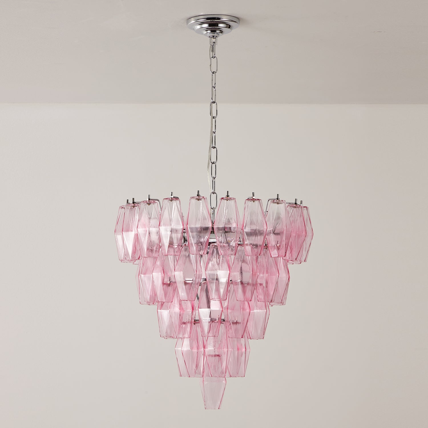 Orinelle Lustre Cascade en Verre Luxueux