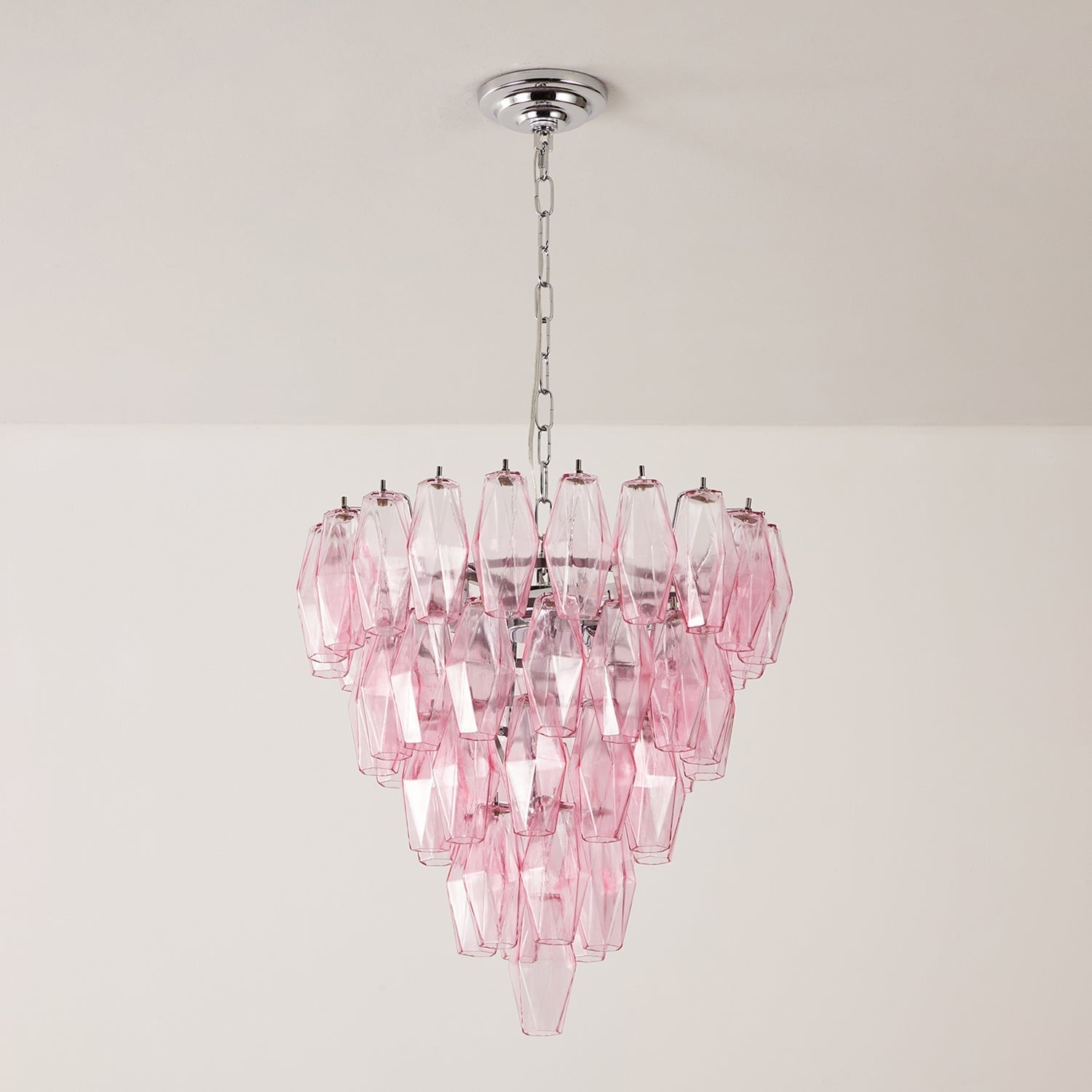Orinelle Lustre Cascade en Verre Luxueux
