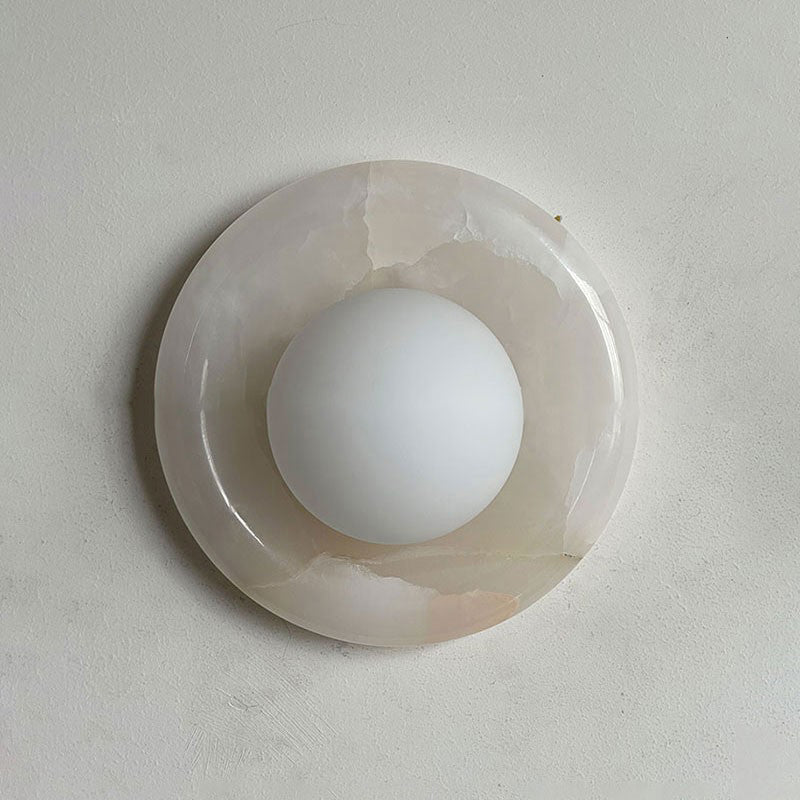 Aursilos Applique Murale Verre Jade Blanc Art Nordique Premium