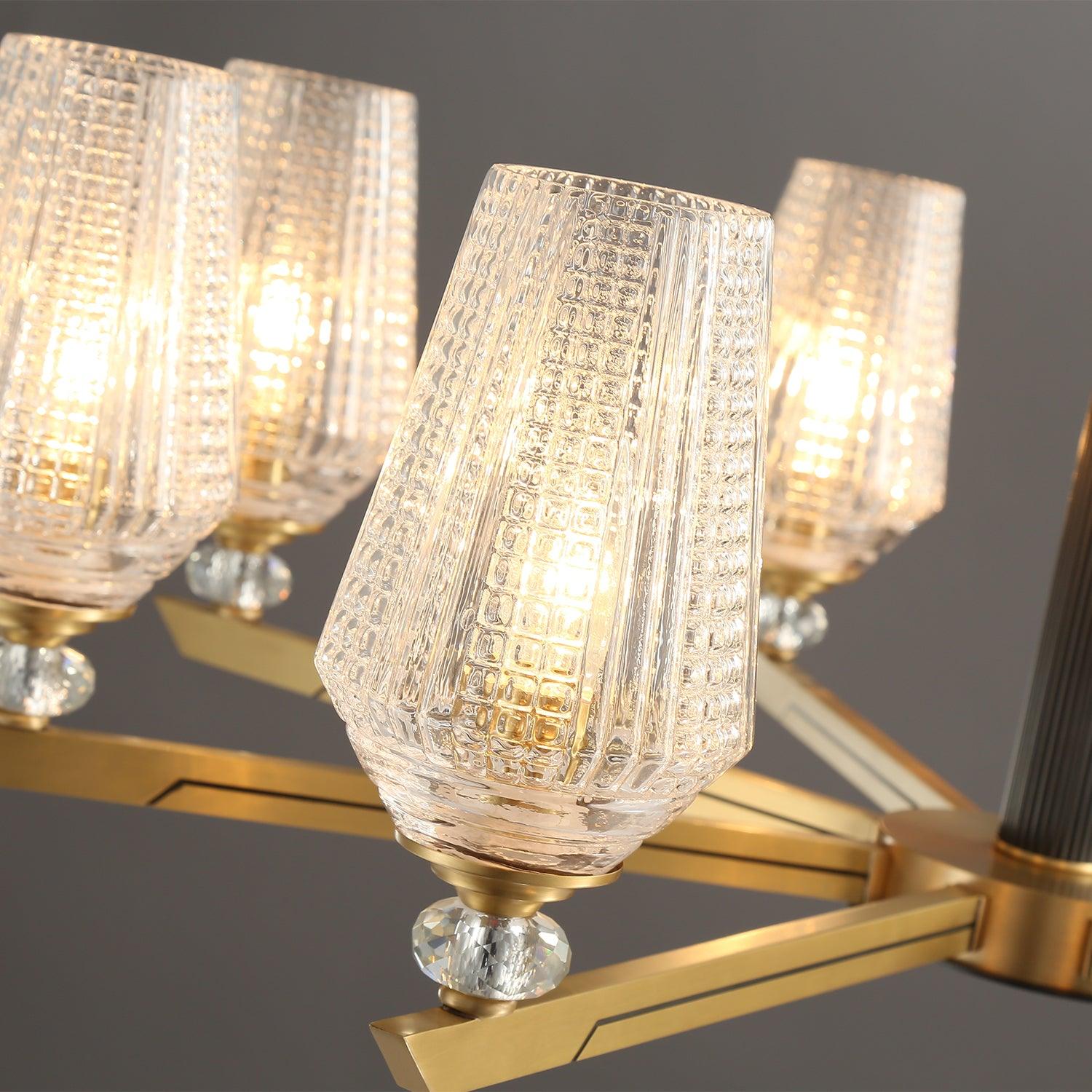 Astra Lustre Hexa en Laiton de Luxe