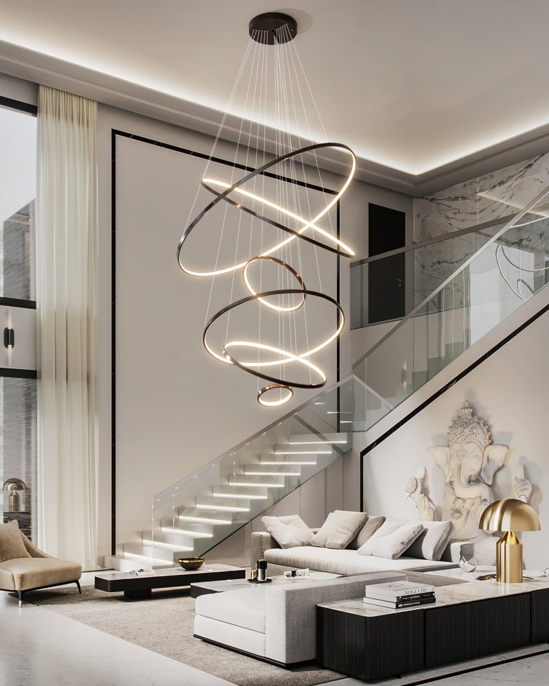 Arthaila Lustre Anneaux Modernes Minimalistes en Laiton