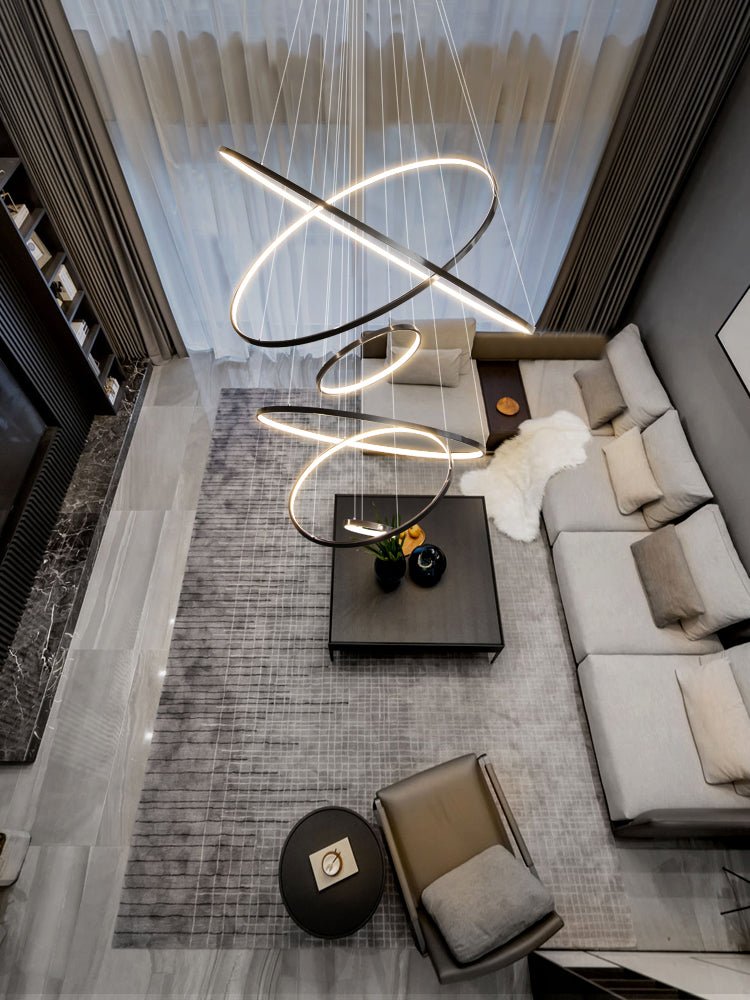 Arthaila Lustre Anneaux Modernes Minimalistes en Laiton