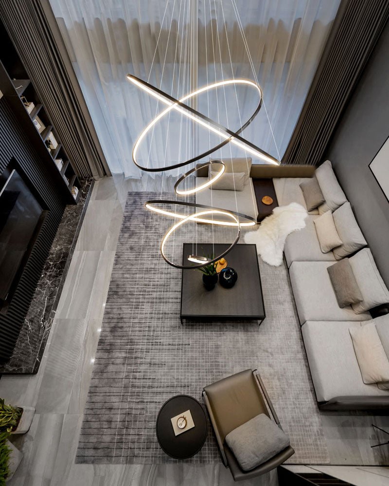 Arthaila Lustre Anneaux Modernes Minimalistes en Laiton