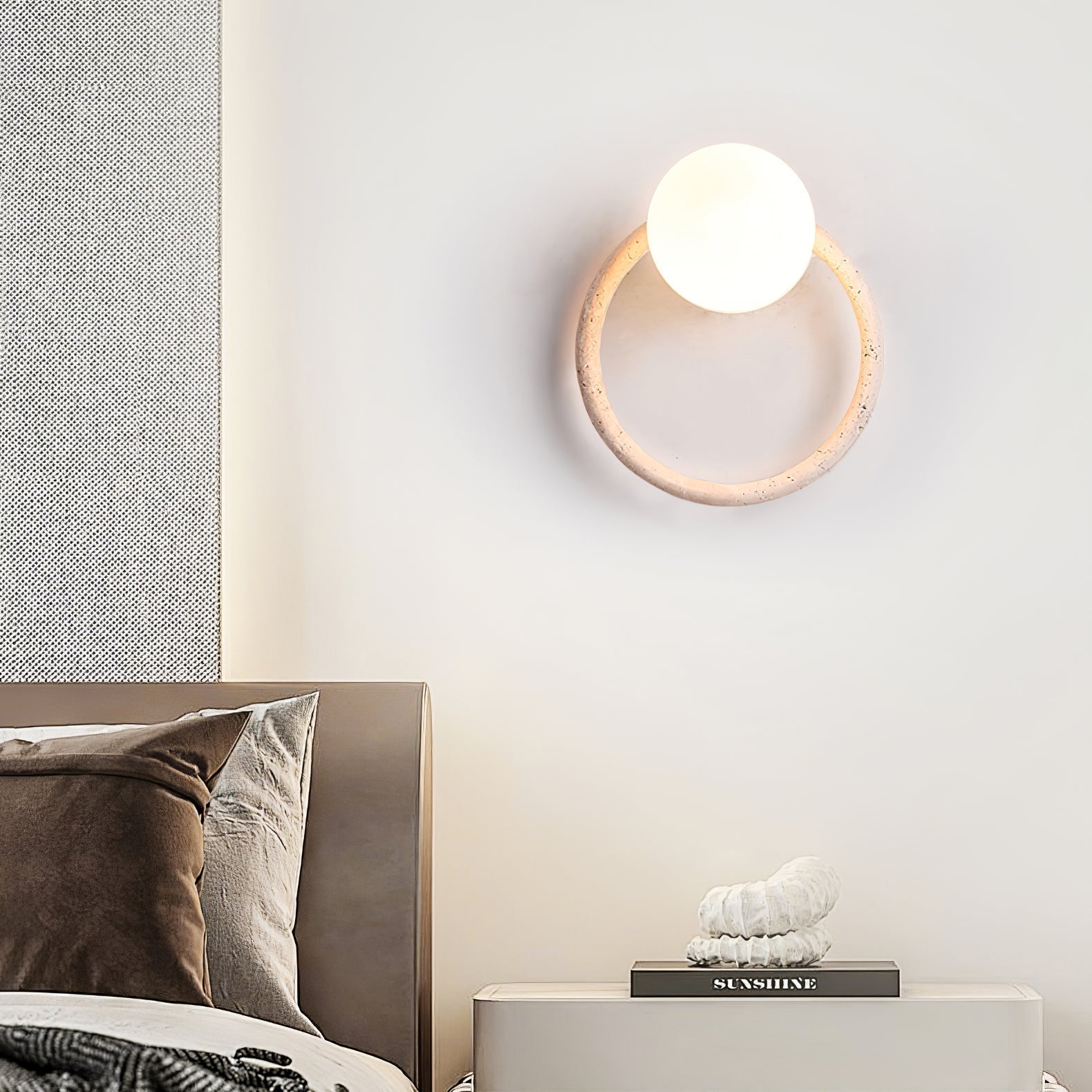 Idoryra Applique Murale Moderne en Travertin