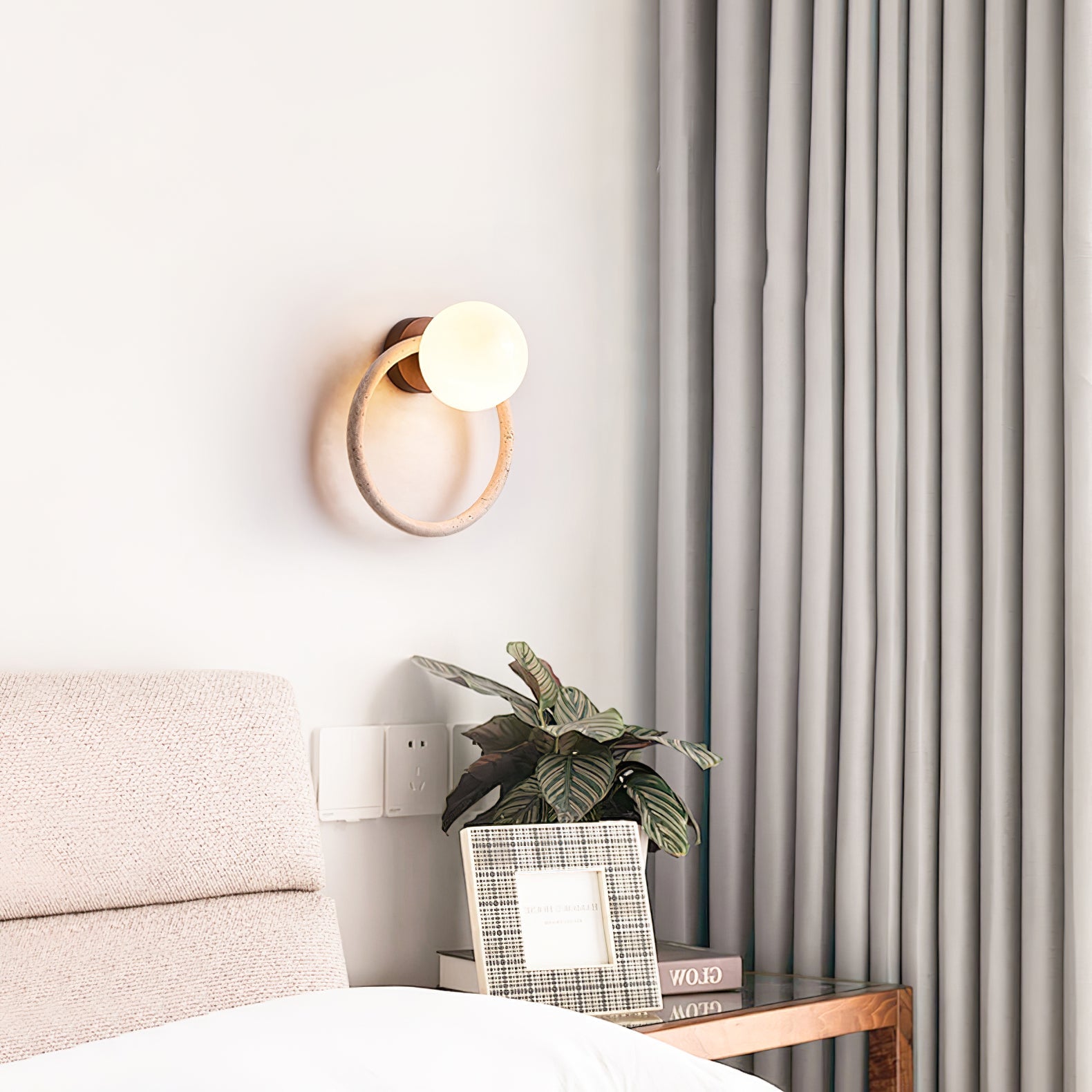Idoryra Applique Murale Moderne en Travertin