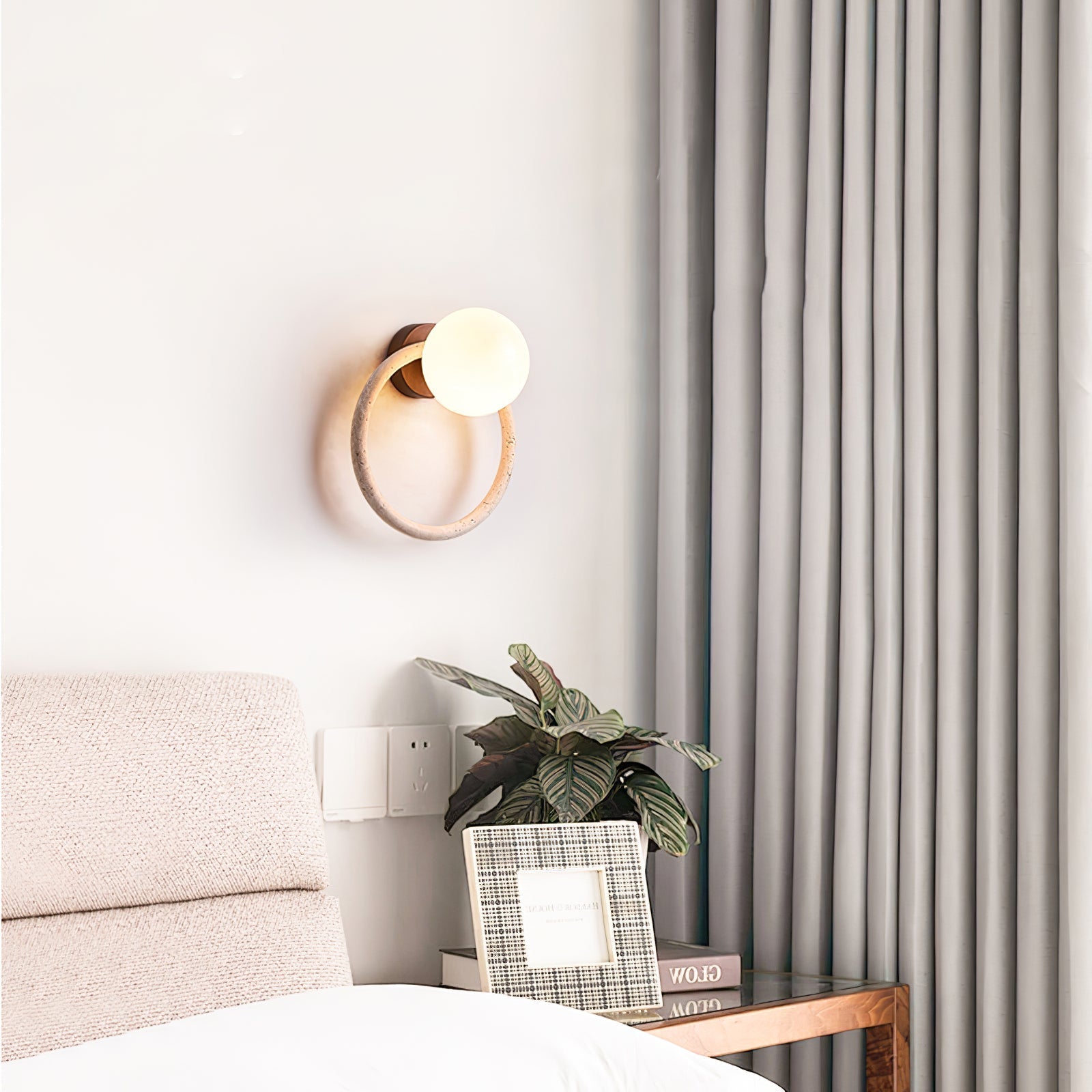 Idoryra Applique Murale Moderne en Travertin