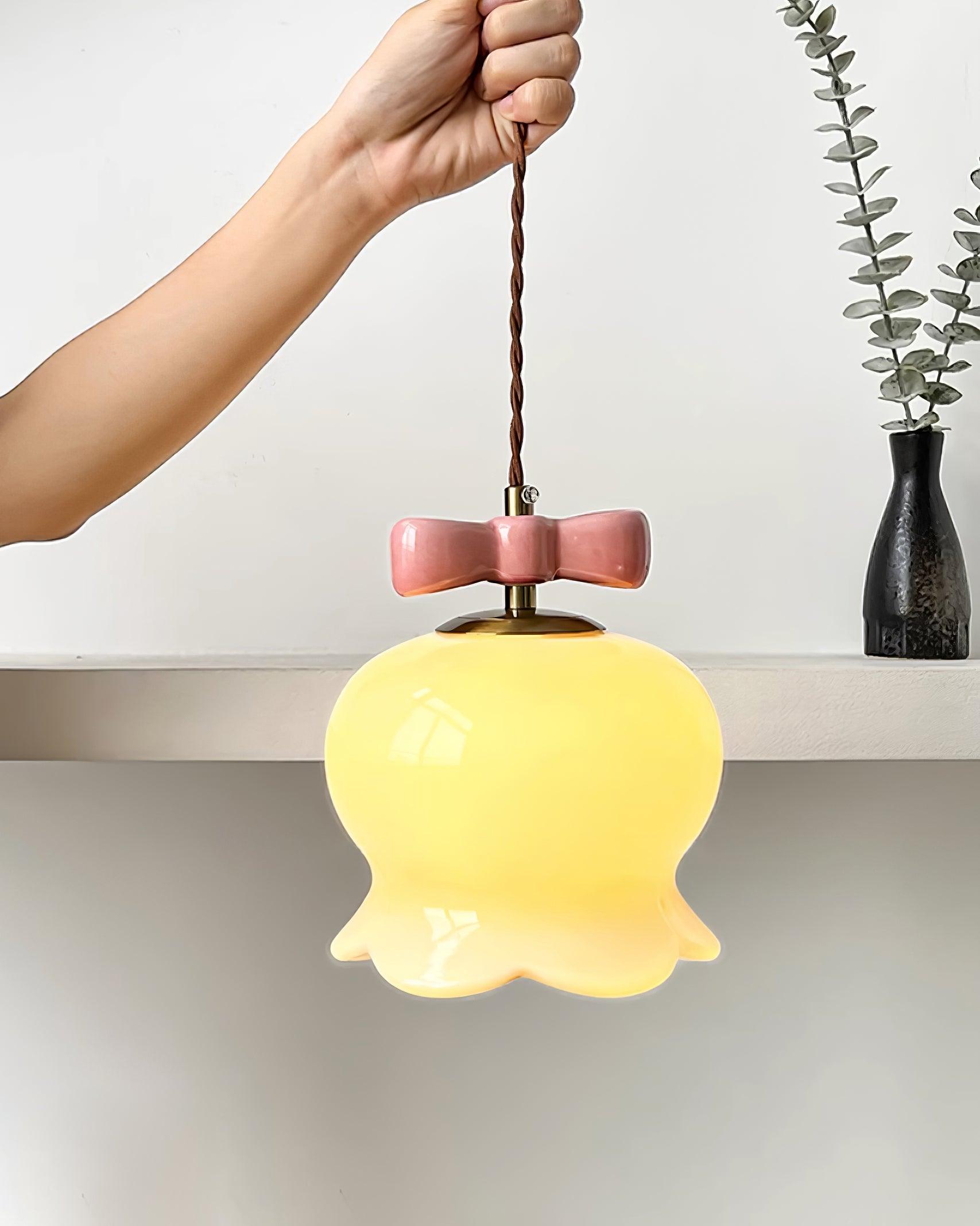Orto Suspension Cloches de Fleurs avec Nœud