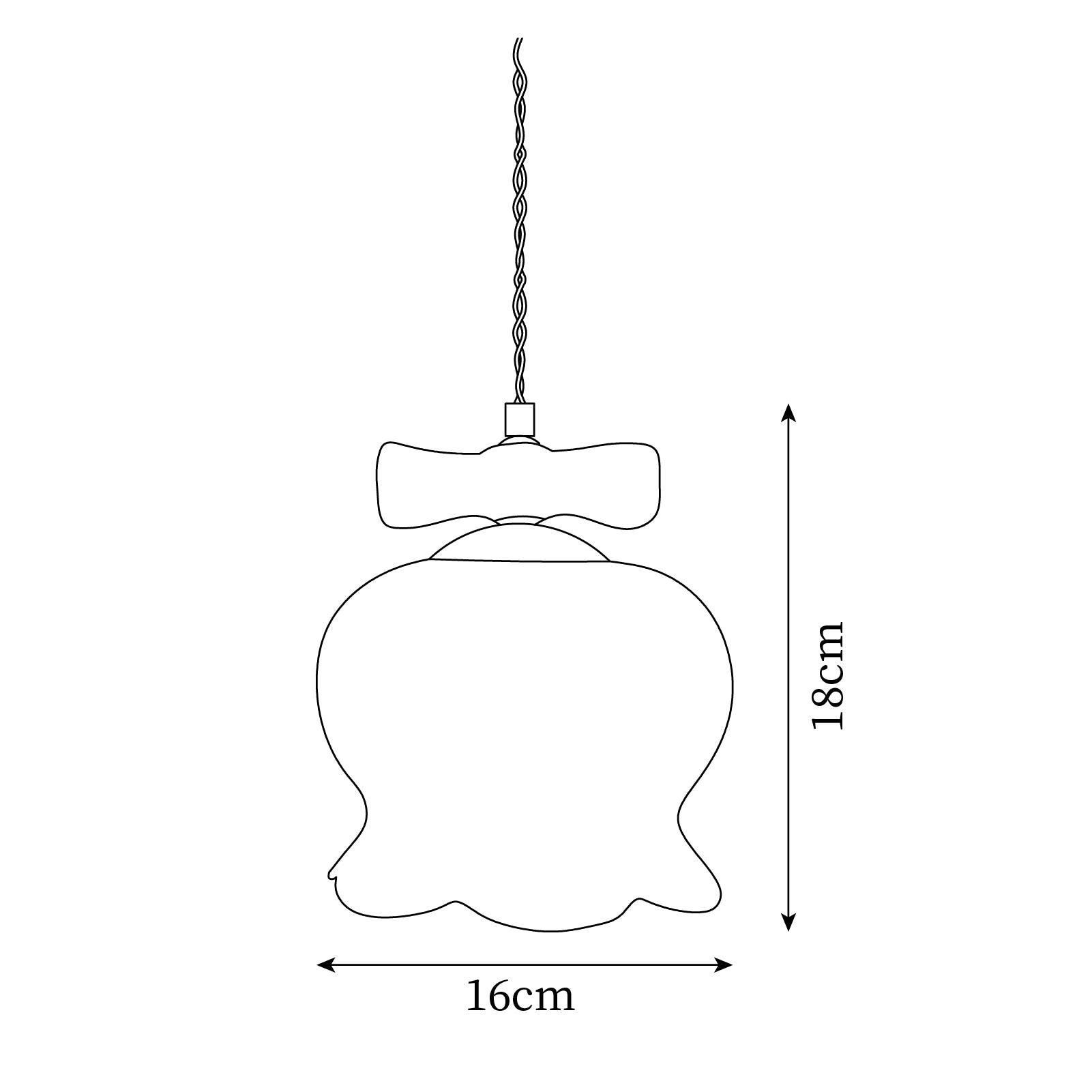 Orto Suspension Cloches de Fleurs avec Nœud