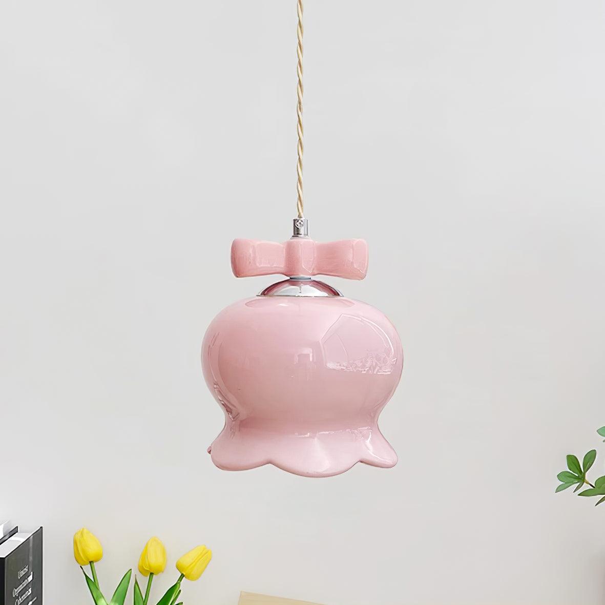 Orto Suspension Cloches de Fleurs avec Nœud