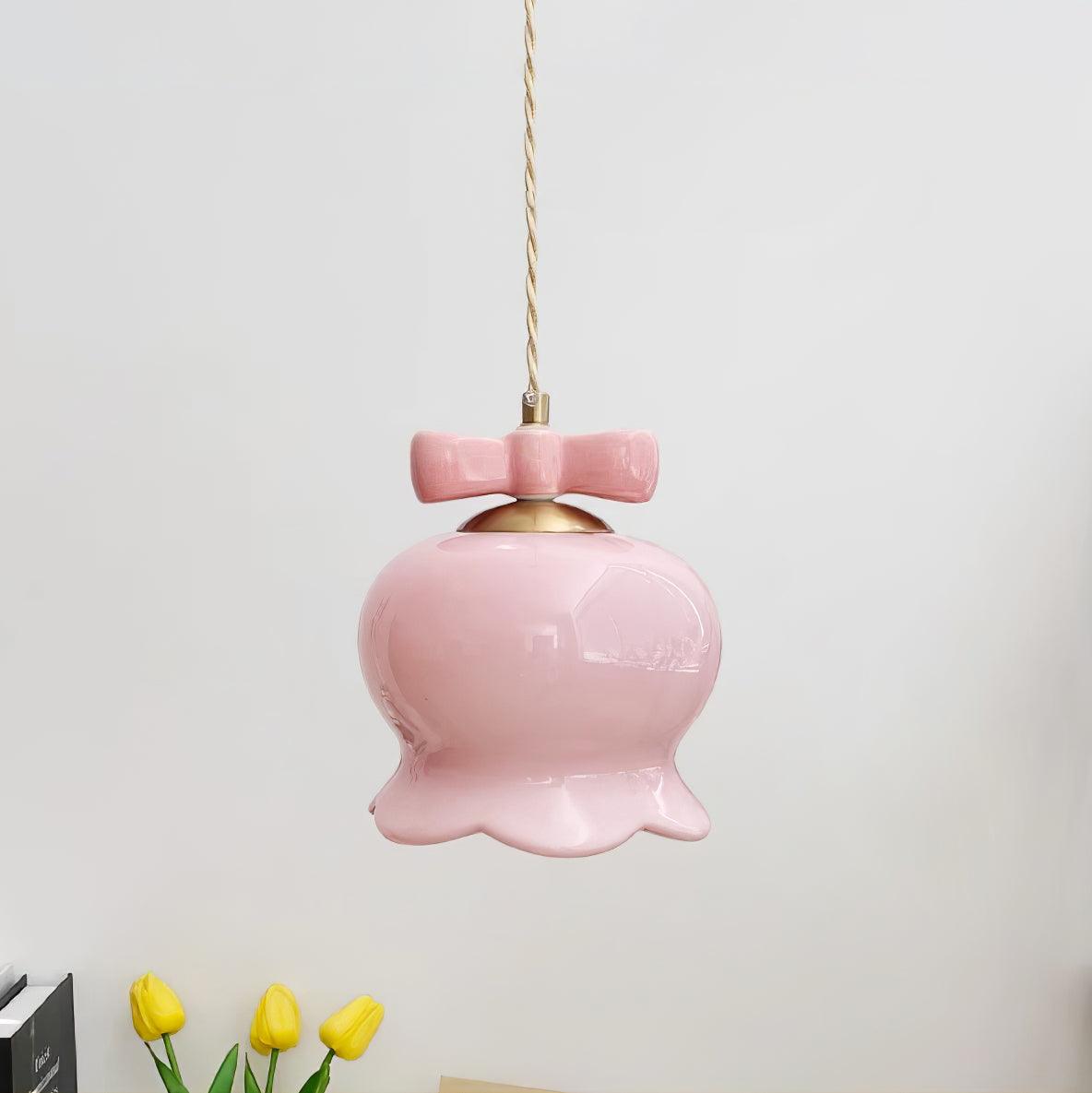 Orto Suspension Cloches de Fleurs avec Nœud