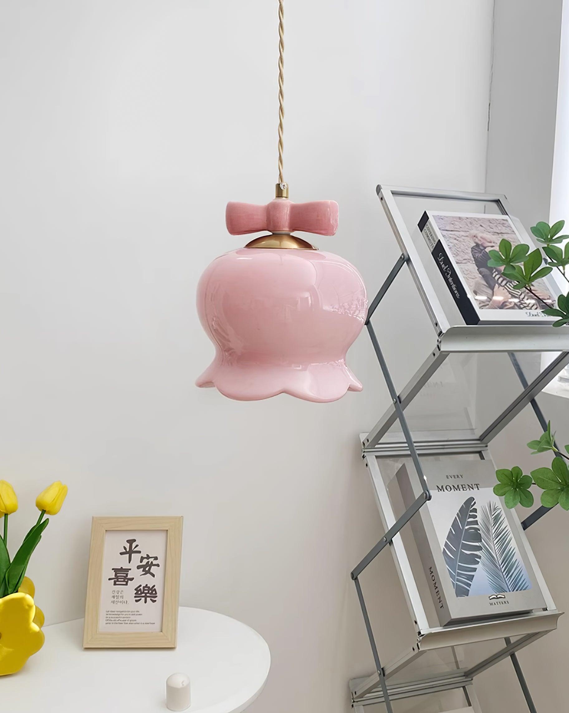 Orto Suspension Cloches de Fleurs avec Nœud