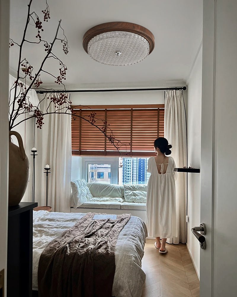 Nyshair Plafonnier en Verre Minimaliste Moderne