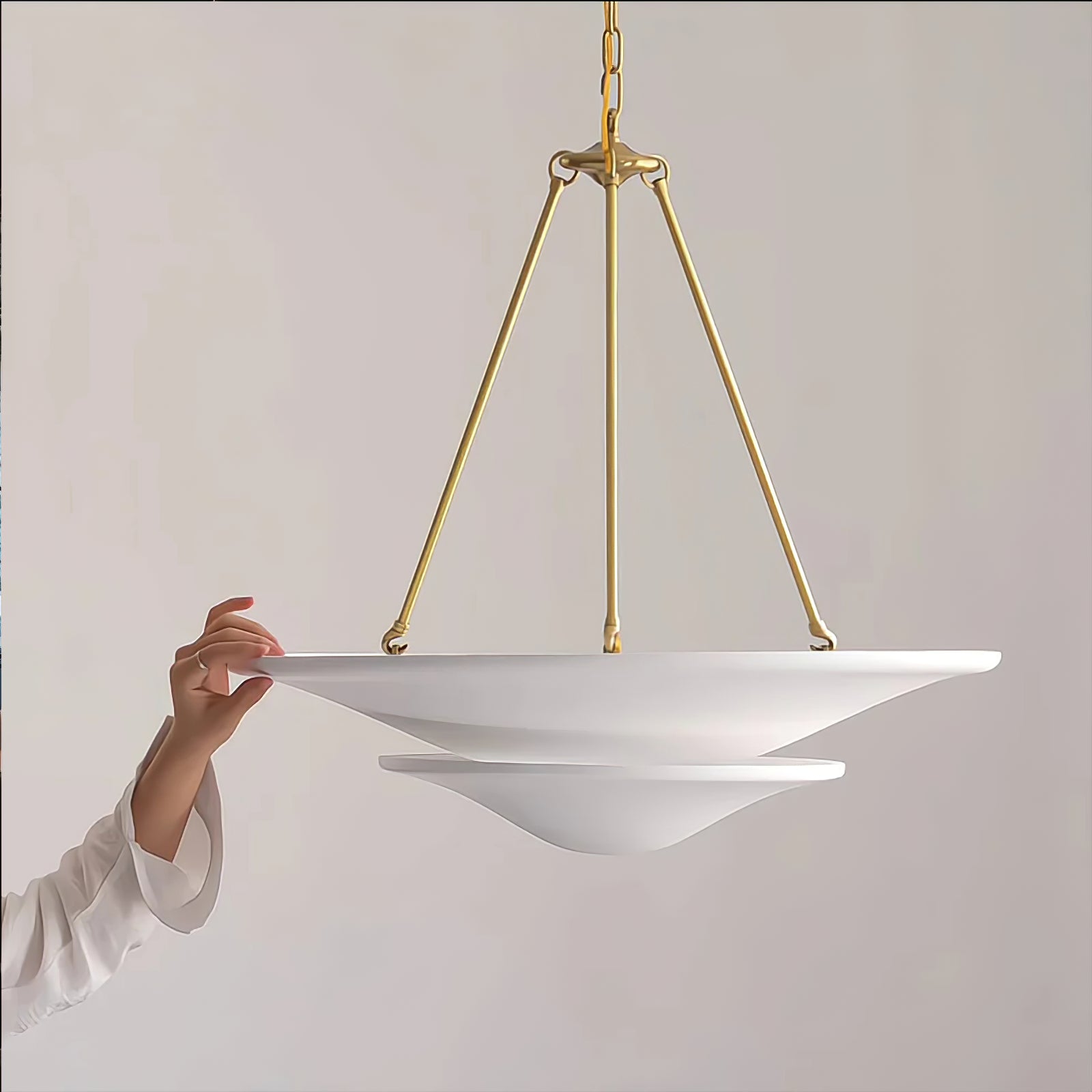 Lunara Suspension Moderne en Plâtre