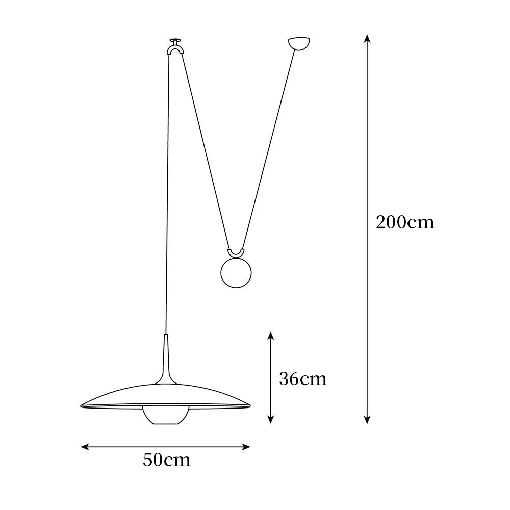 Clarion Suspension Moderne à Poulie