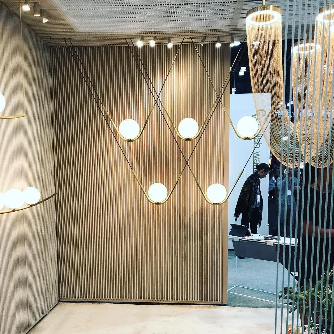 Lustra Suspension en Chaîne de Cuivre Moderne