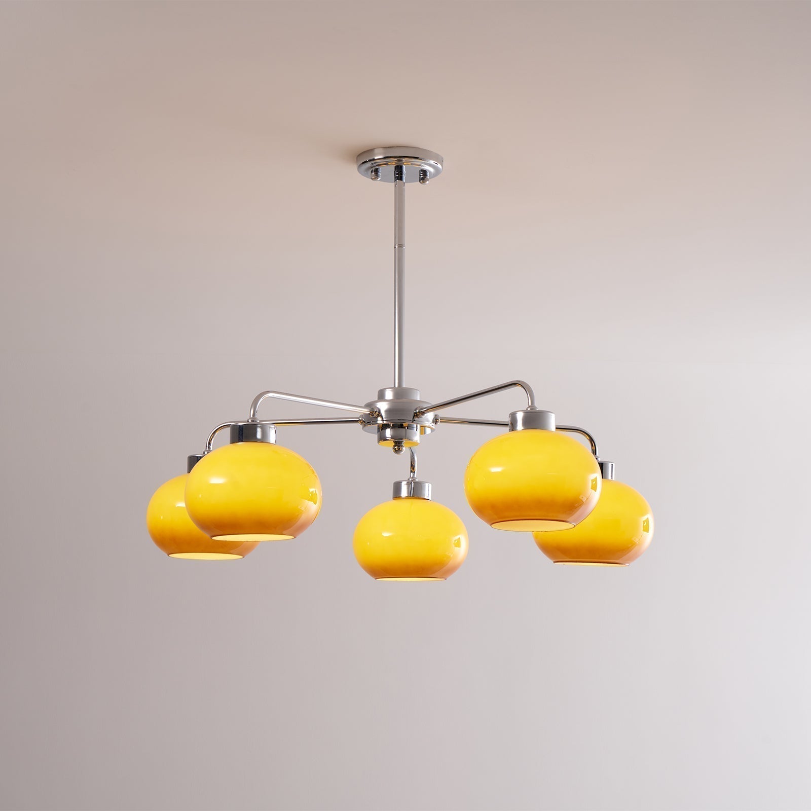 Lustra Lustre Géométrique en Verre