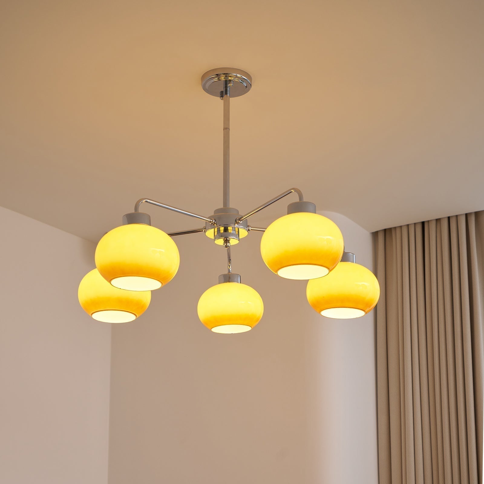 Lustra Lustre Géométrique en Verre