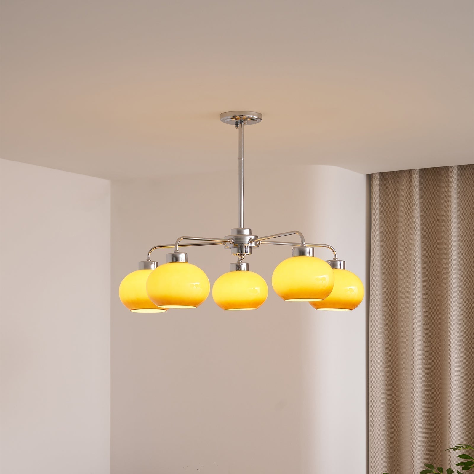 Lustra Lustre Géométrique en Verre