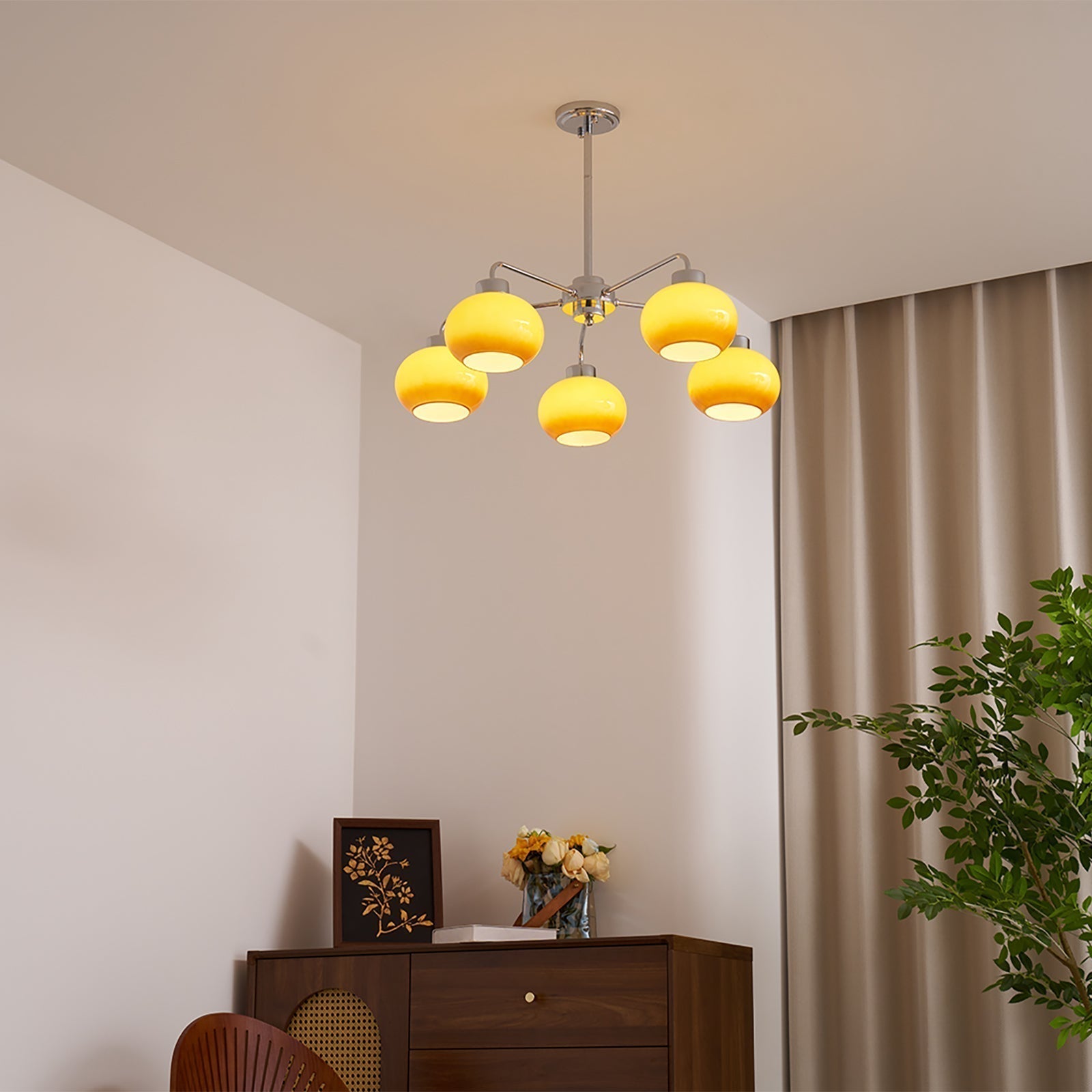 Lustra Lustre Géométrique en Verre