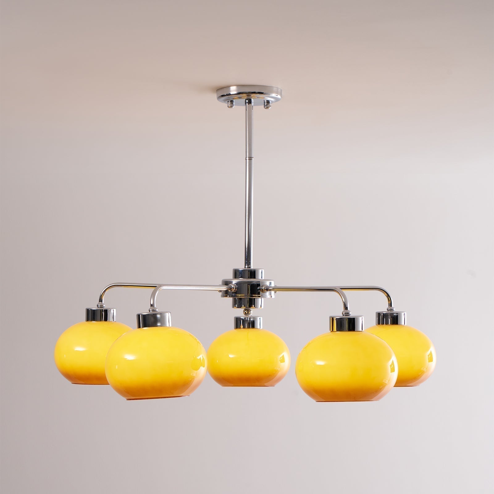 Lustra Lustre Géométrique en Verre