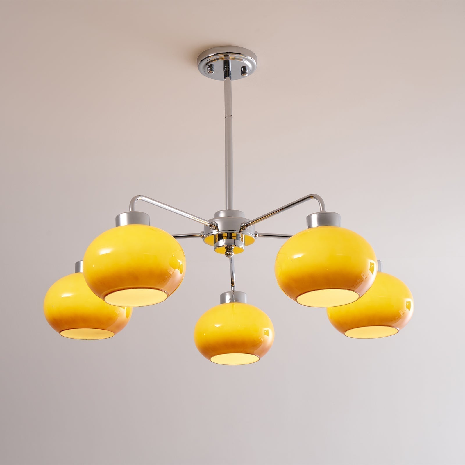 Lustra Lustre Géométrique en Verre