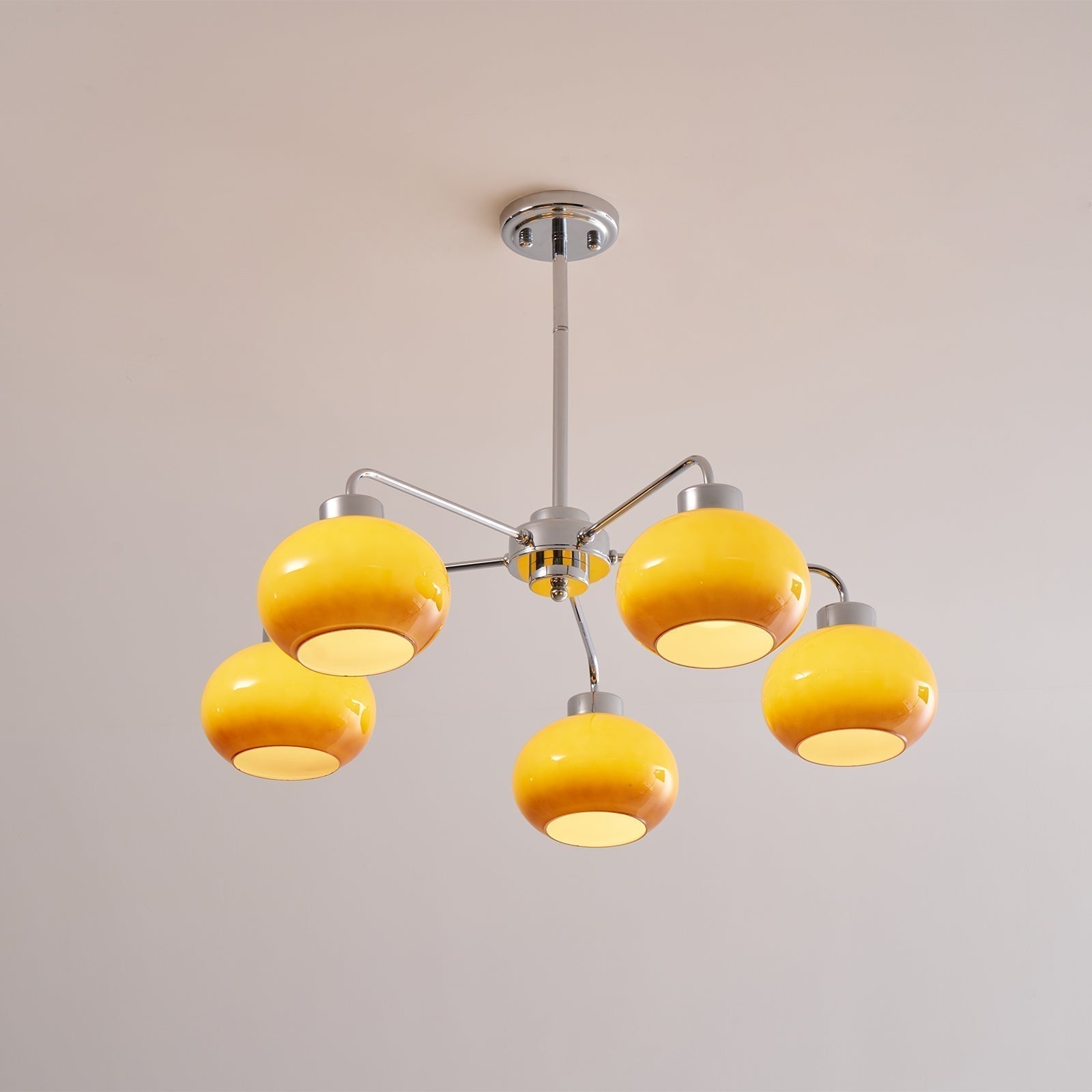 Lustra Lustre Géométrique en Verre