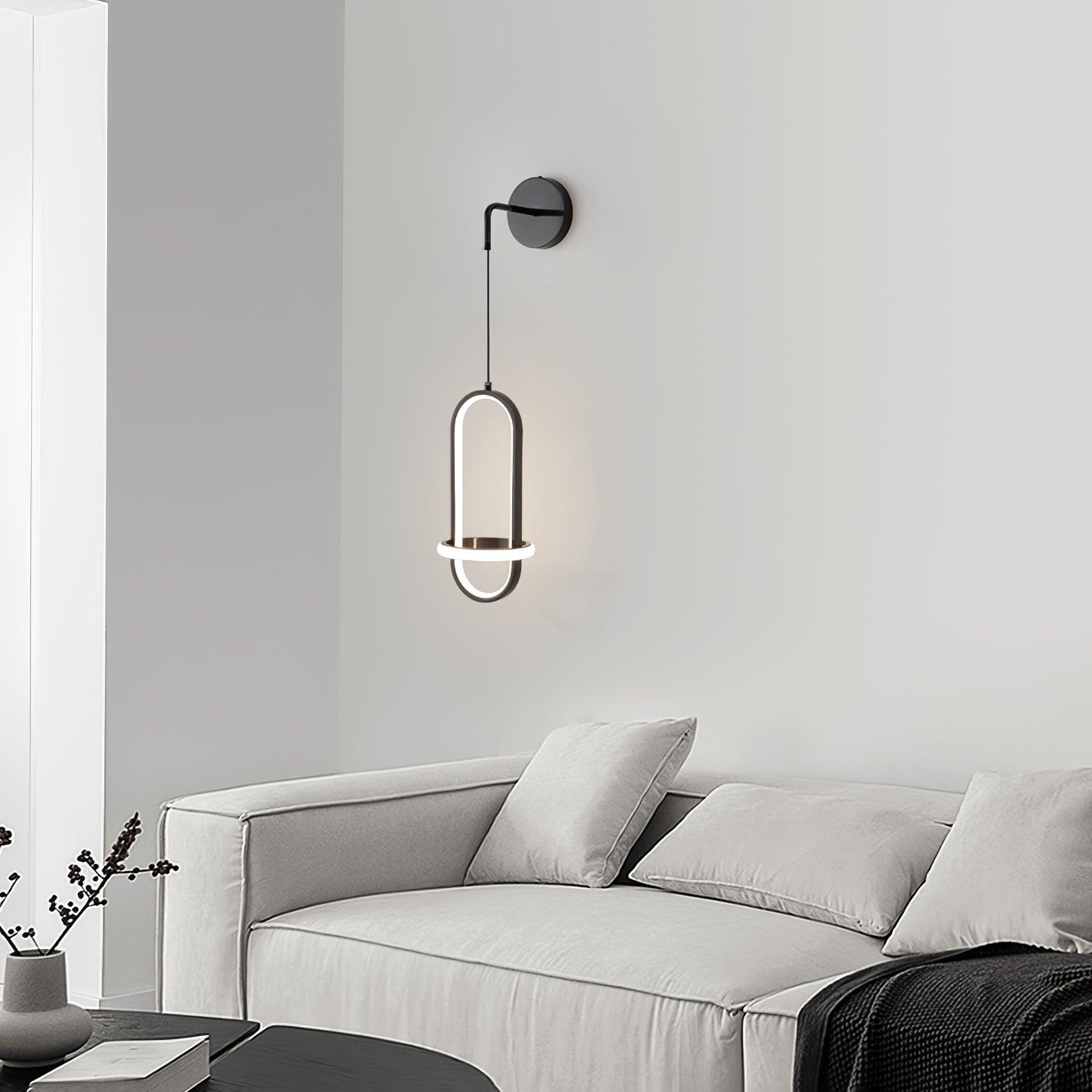 Vivianne Lampe Murale Ovale Moderne Minimaliste