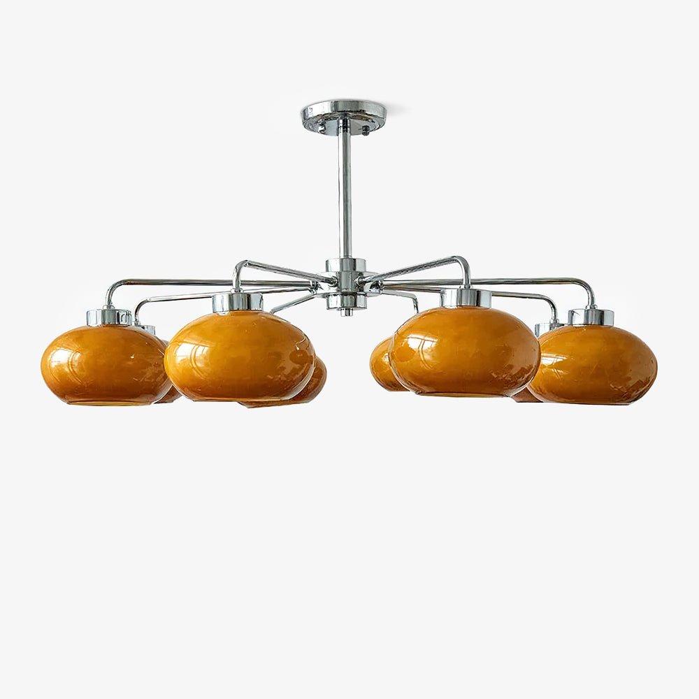 Lustra Lustre Géométrique en Verre