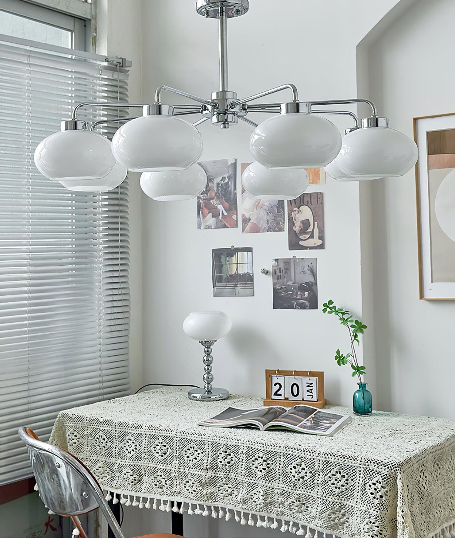 Lustra Lustre Géométrique en Verre