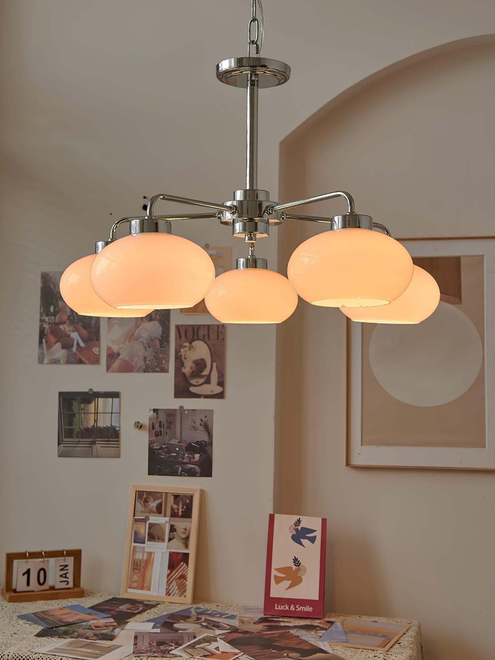 Lustra Lustre Géométrique en Verre