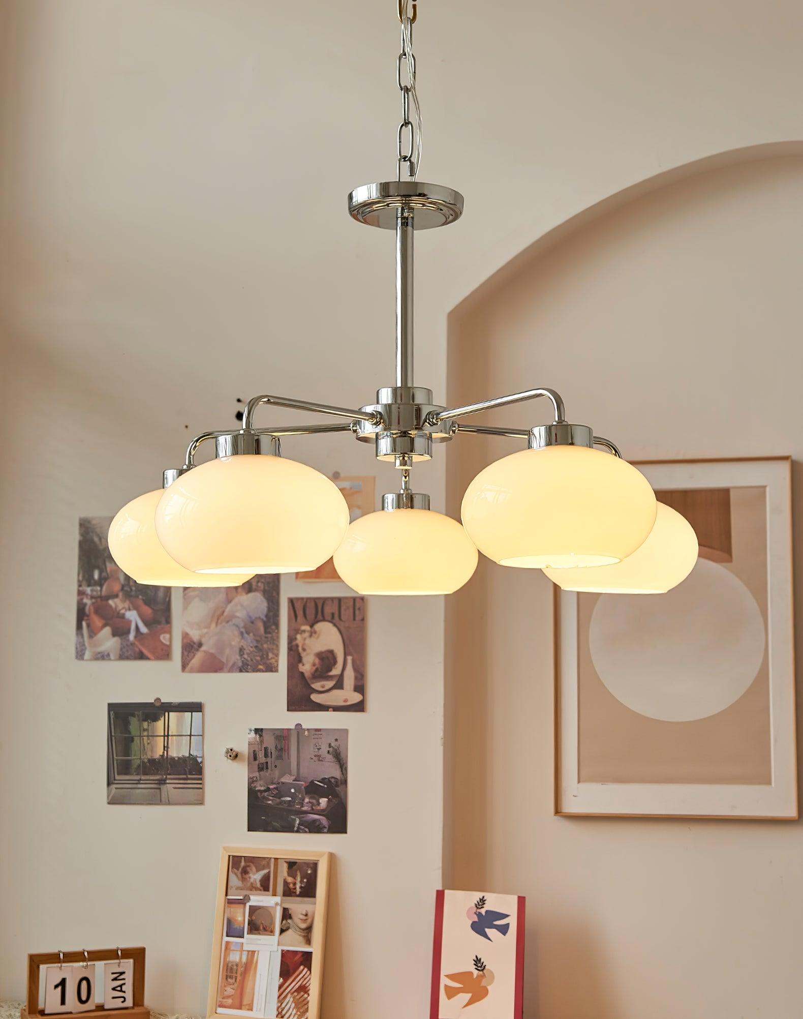 Lustra Lustre Géométrique en Verre