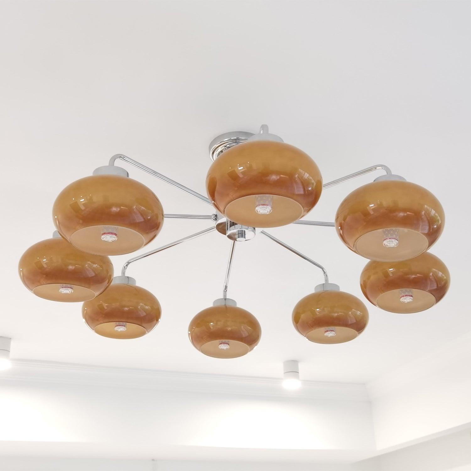 Lustra Lustre Géométrique en Verre