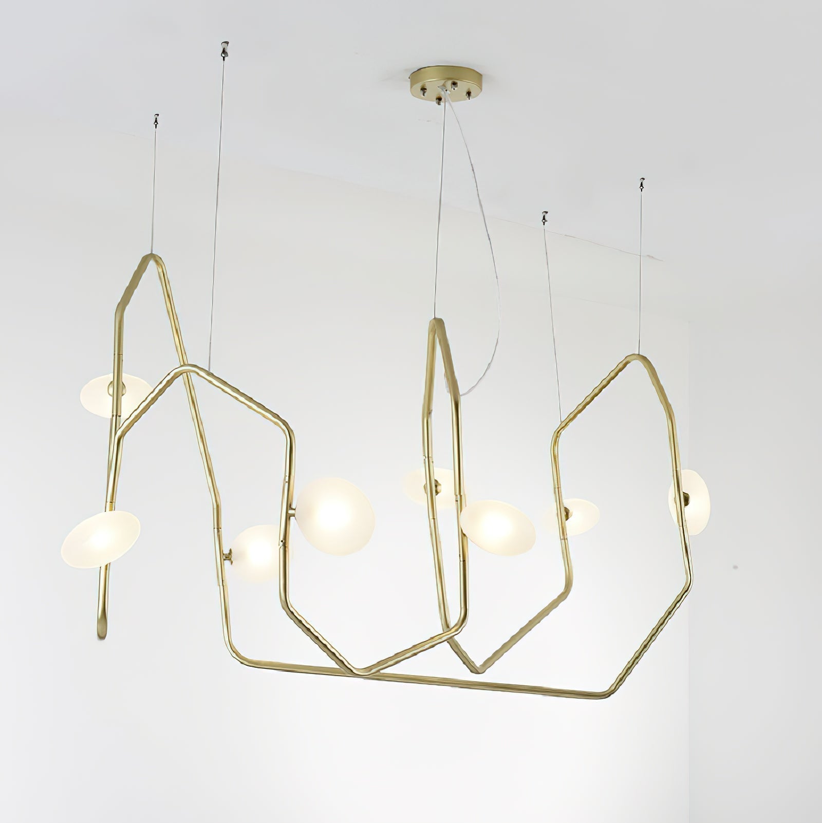 Aurvaryra Lustre Laiton Verre Minimaliste Moderne