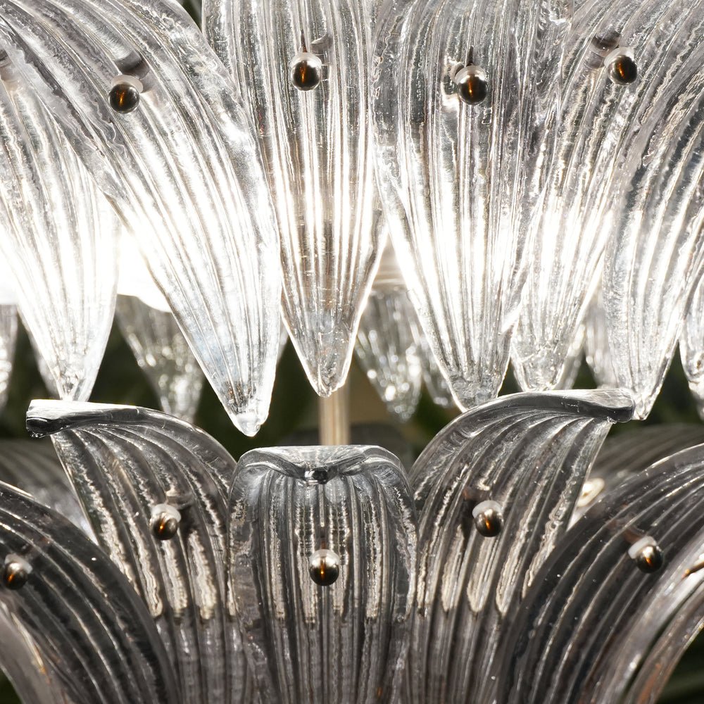 Aurora Lustre en Verre de Murano Feuille de Palmier