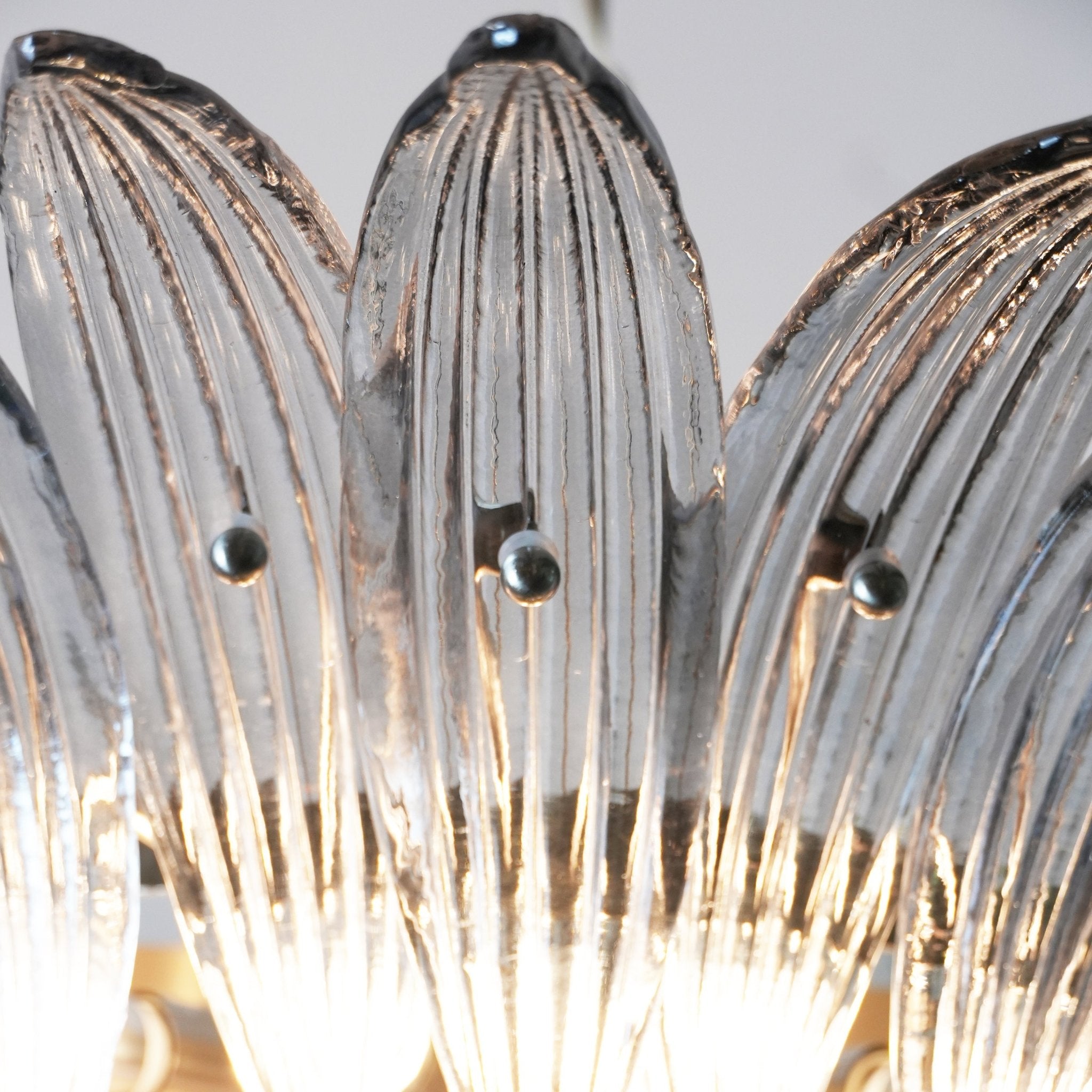 Aurora Lustre en Verre de Murano Feuille de Palmier