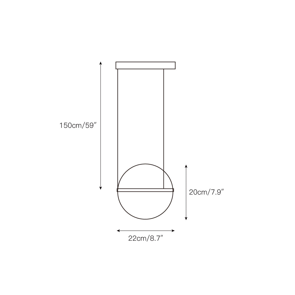 Vacaria Suspension Métal Plastique Minimaliste Moderne