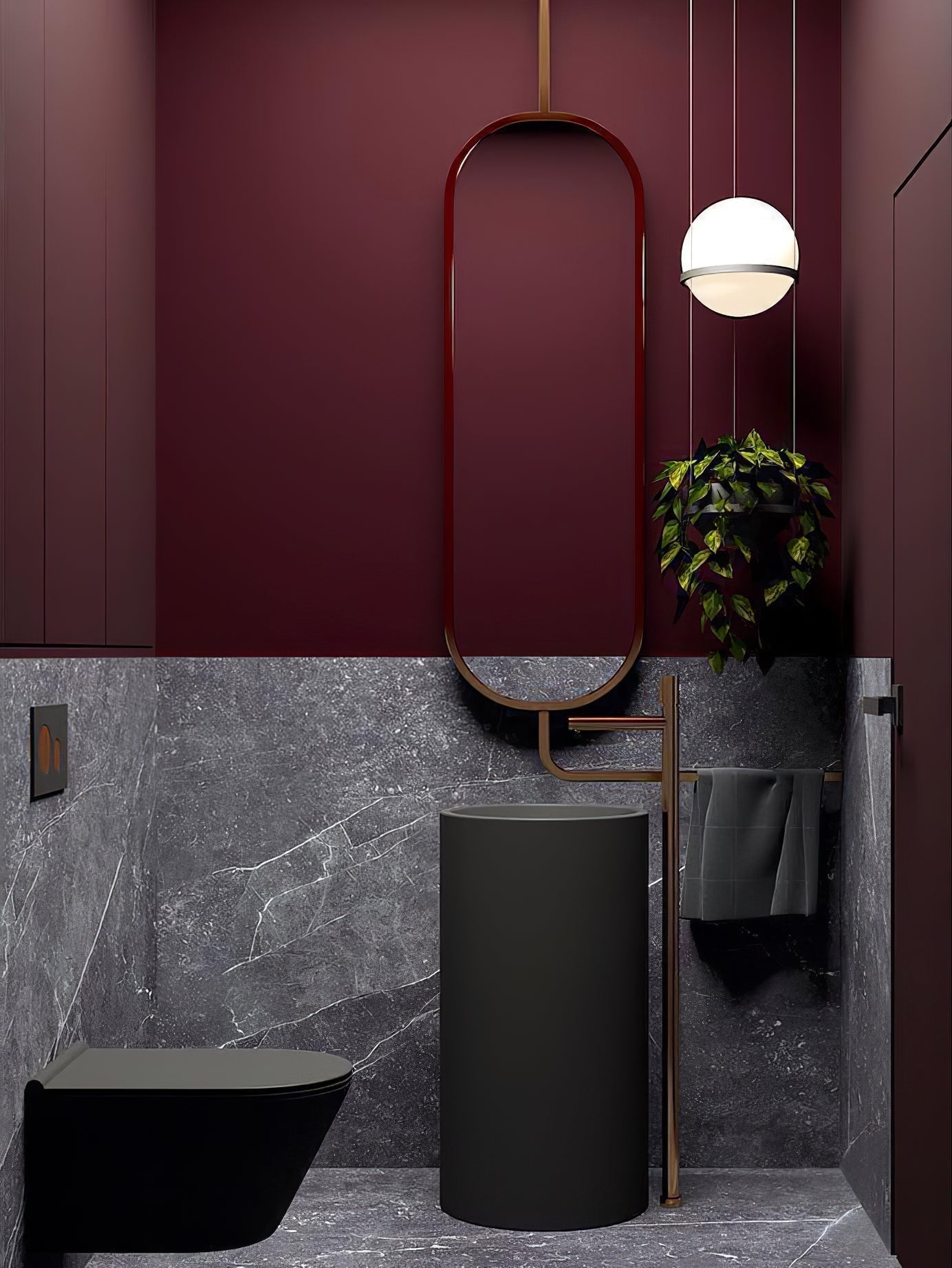 Vacaria Suspension Métal Plastique Minimaliste Moderne