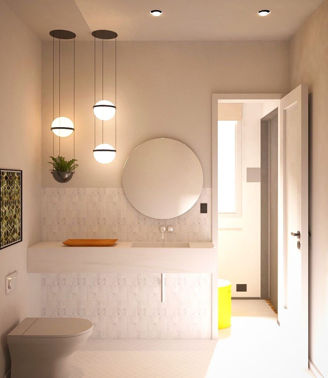 Vacaria Suspension Métal Plastique Minimaliste Moderne