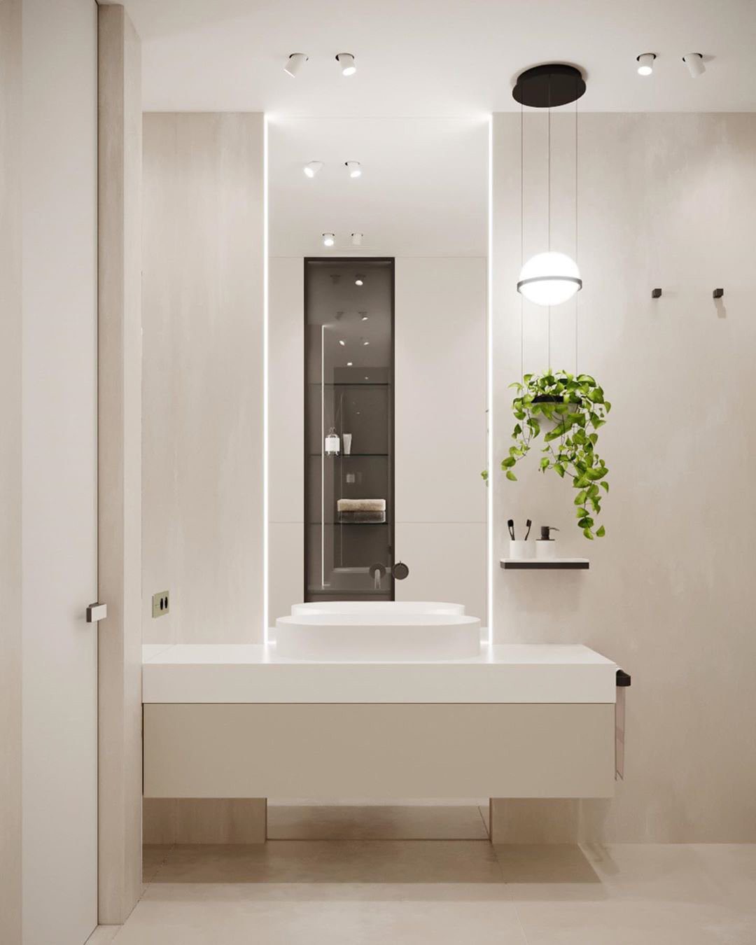 Vacaria Suspension Métal Plastique Minimaliste Moderne