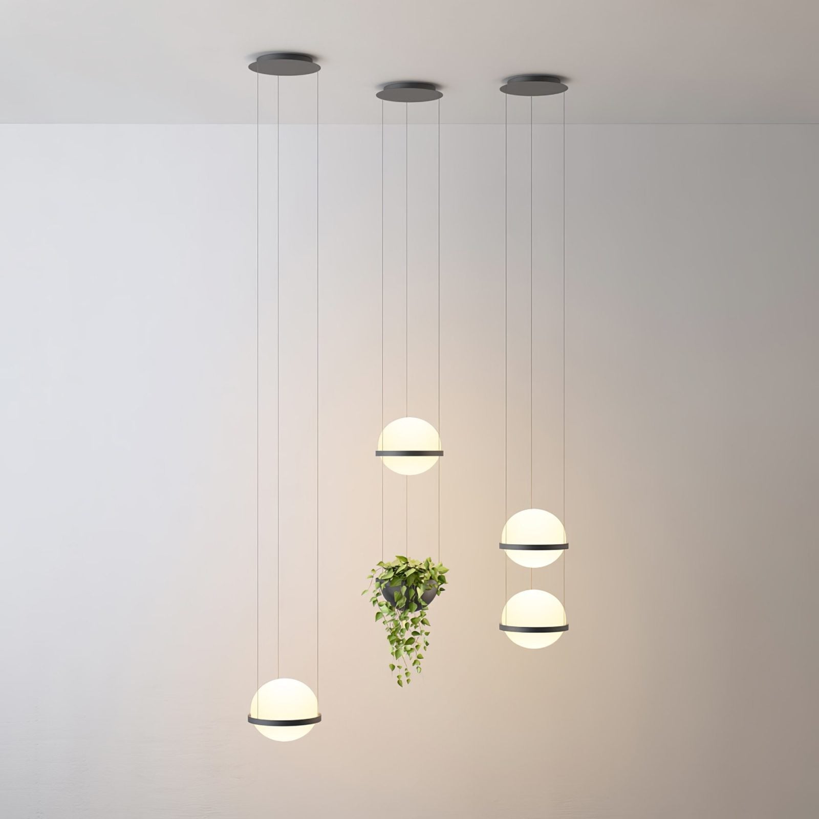 Vacaria Suspension Métal Plastique Minimaliste Moderne