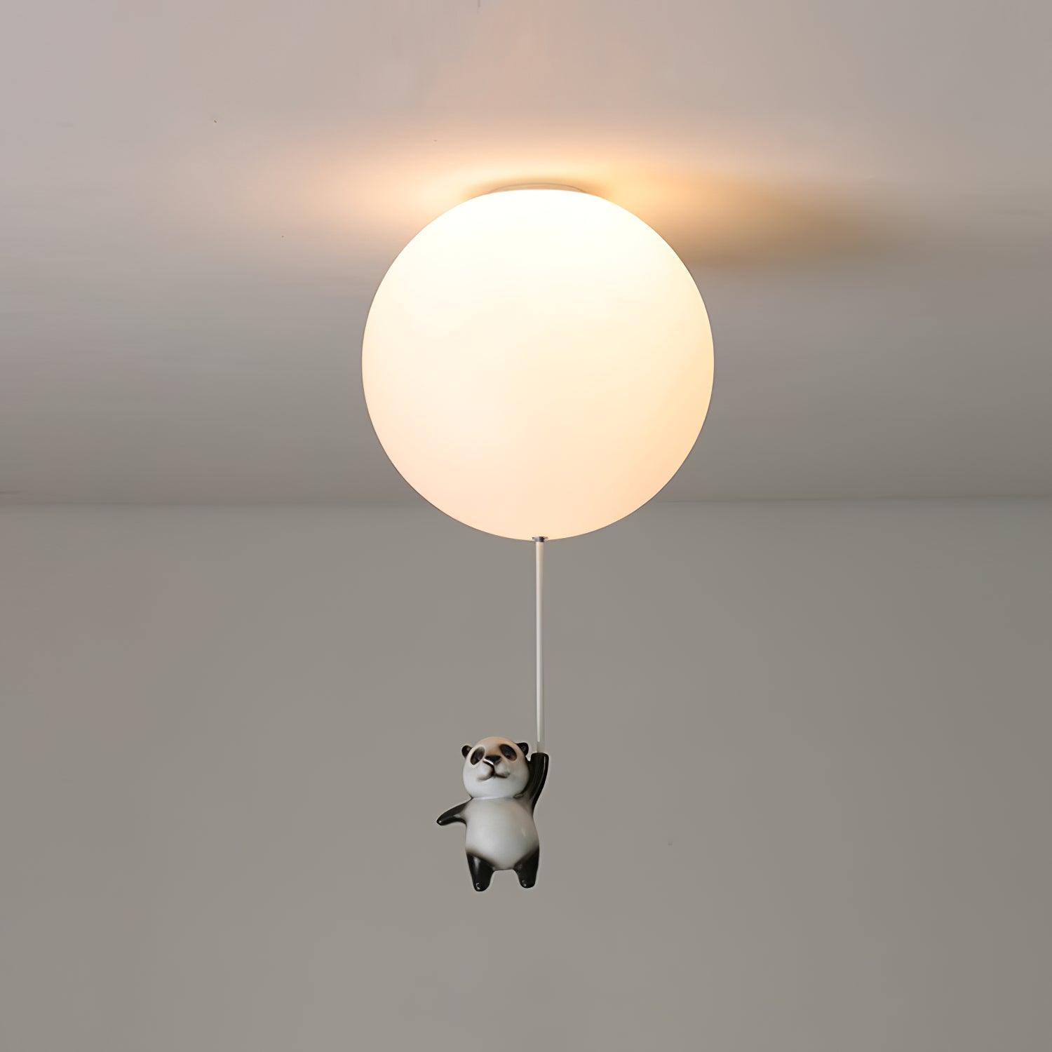 Aursilos Lampe de Plafond en Verre Panda Élégante