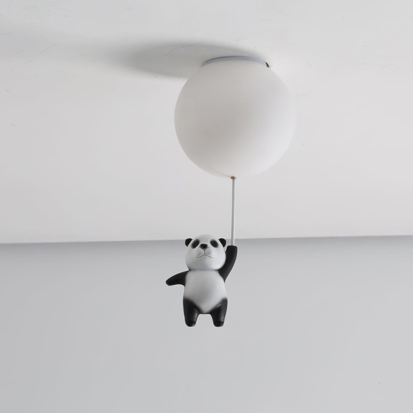 Aursilos Lampe de Plafond en Verre Panda Élégante
