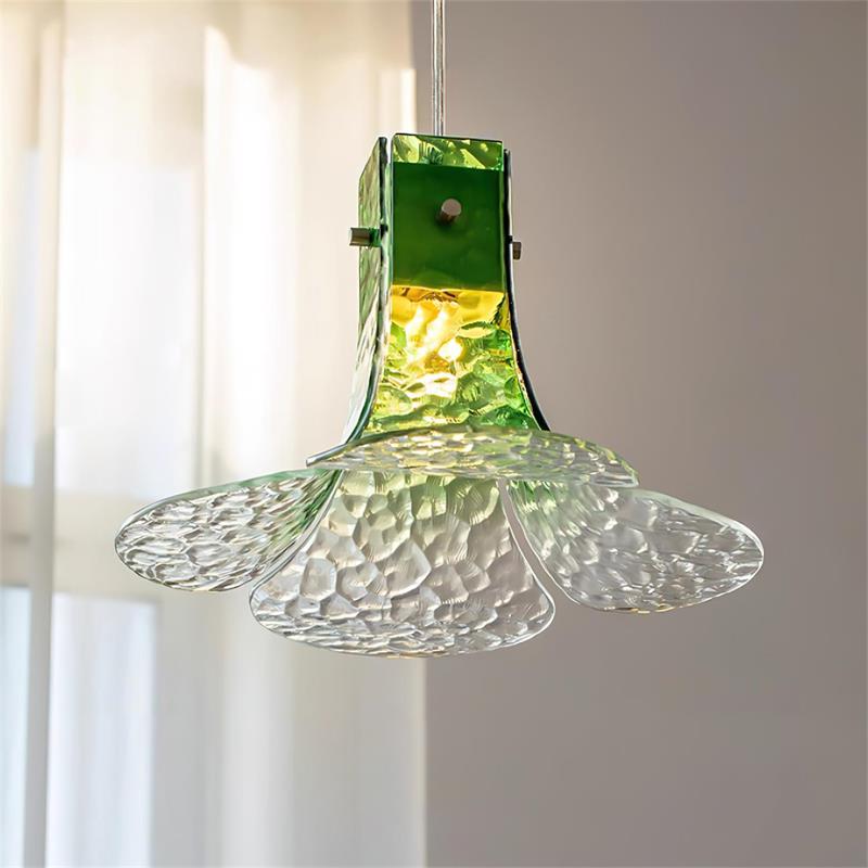 Panya Suspension en Verre Soufflé à la Main Pétale Organique