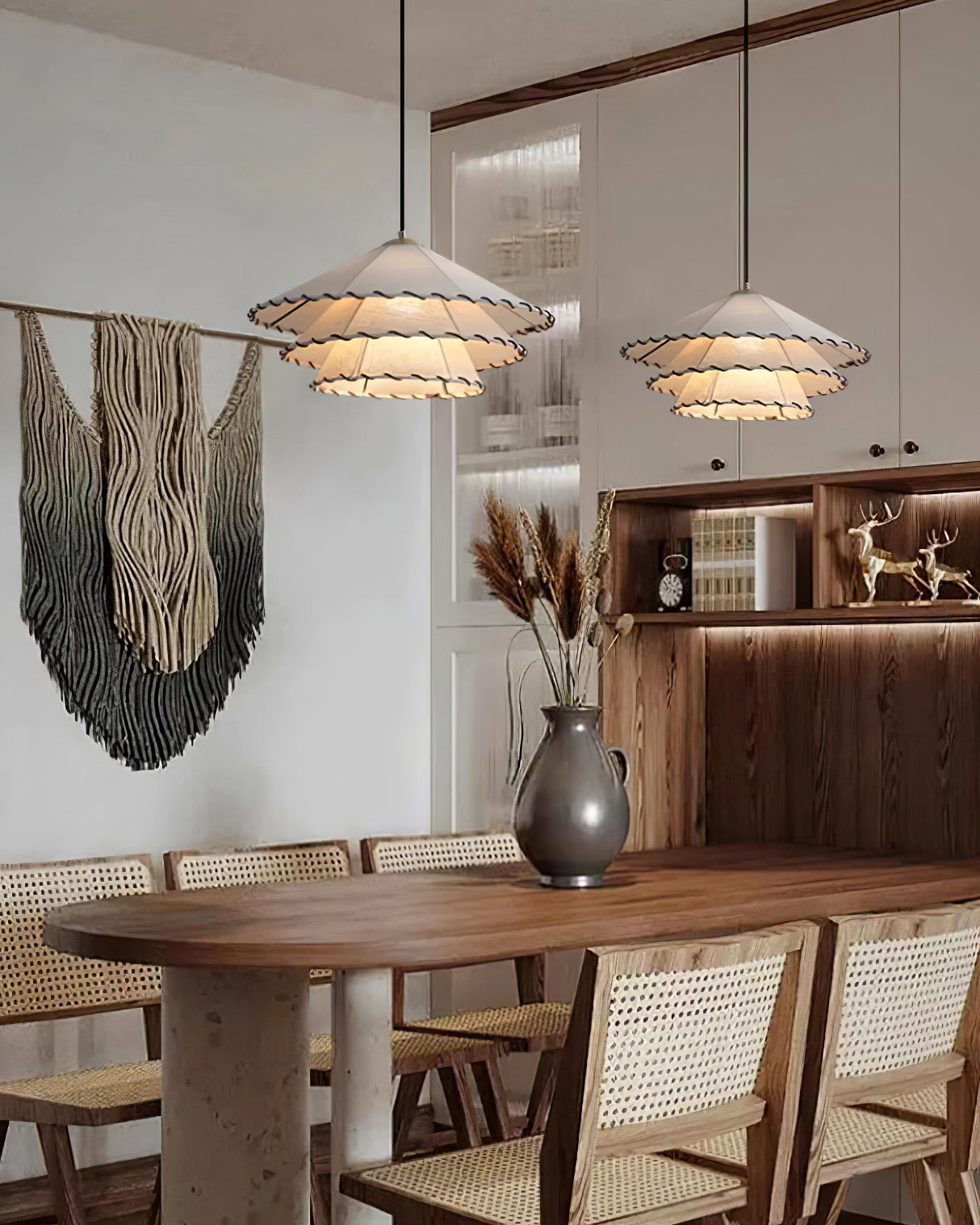 Vionel Suspension Moderne en Tissu à Fiche