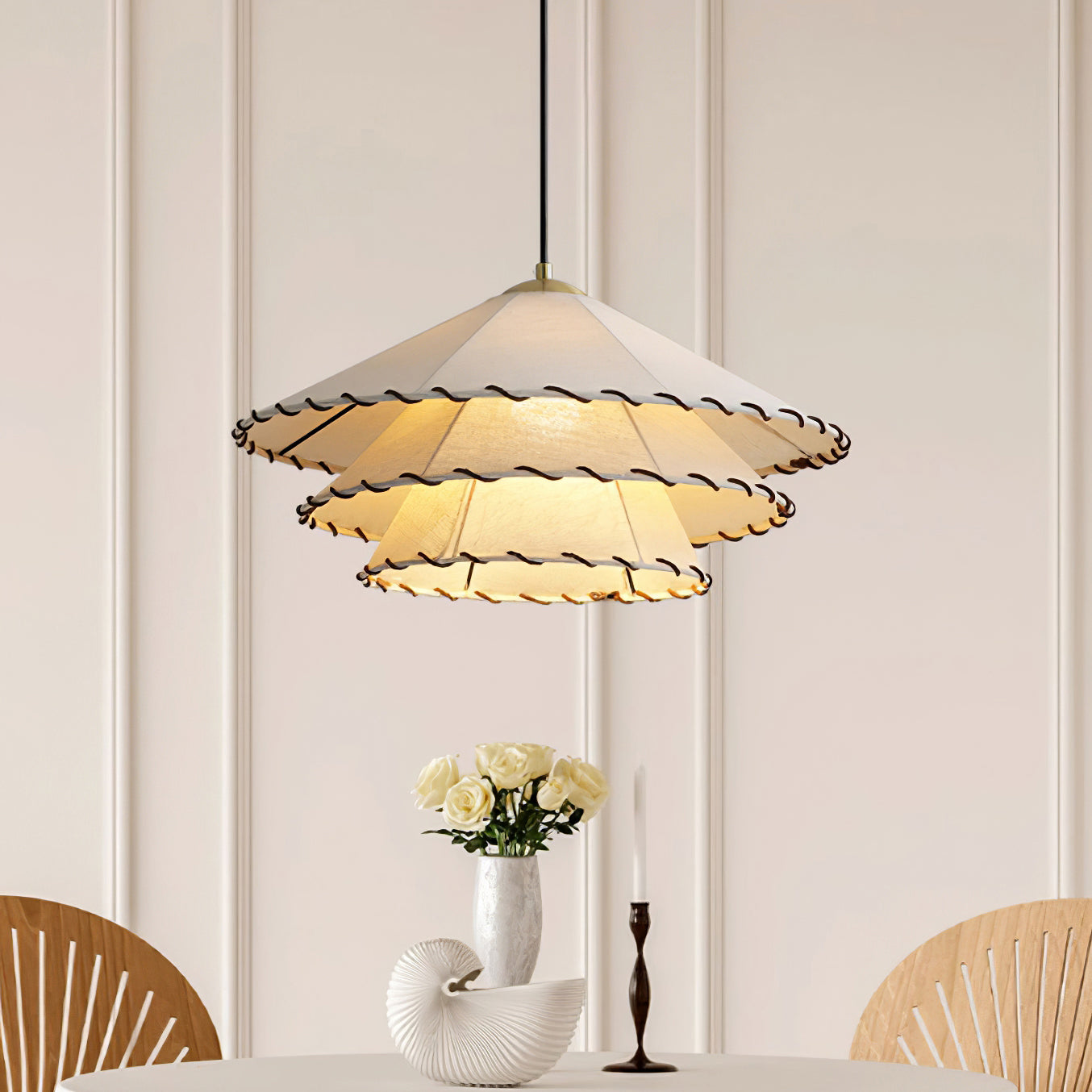 Vionel Suspension Moderne en Tissu à Fiche