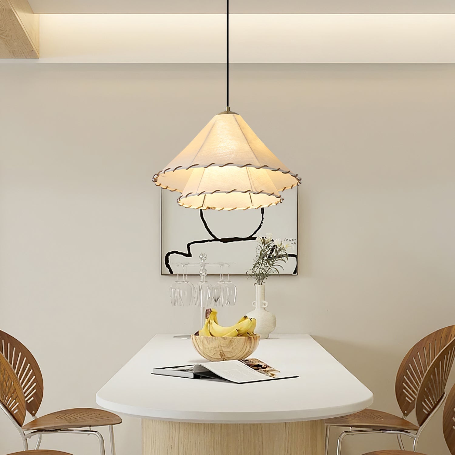 Vionel Suspension Moderne en Tissu à Fiche