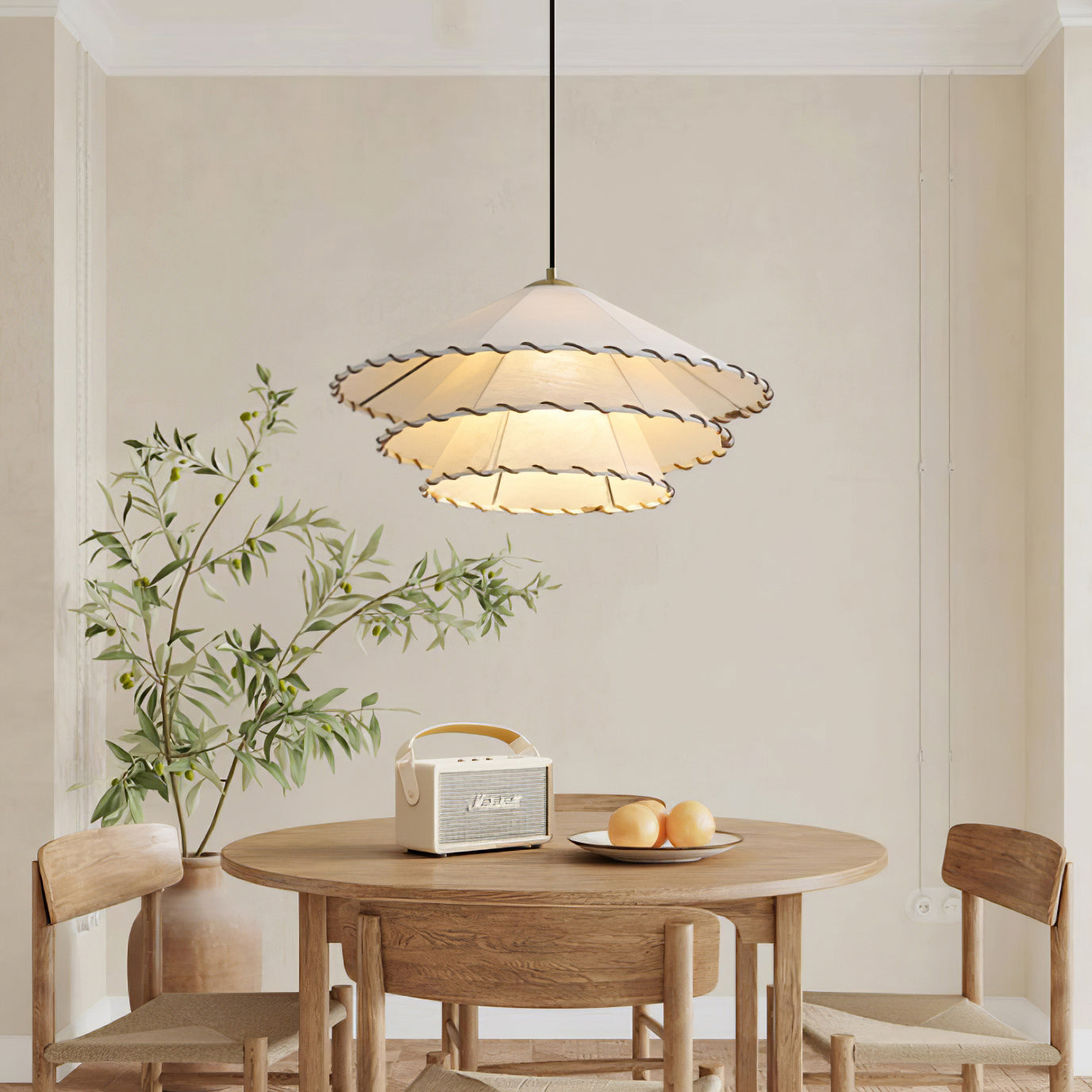Vionel Suspension Moderne en Tissu à Fiche