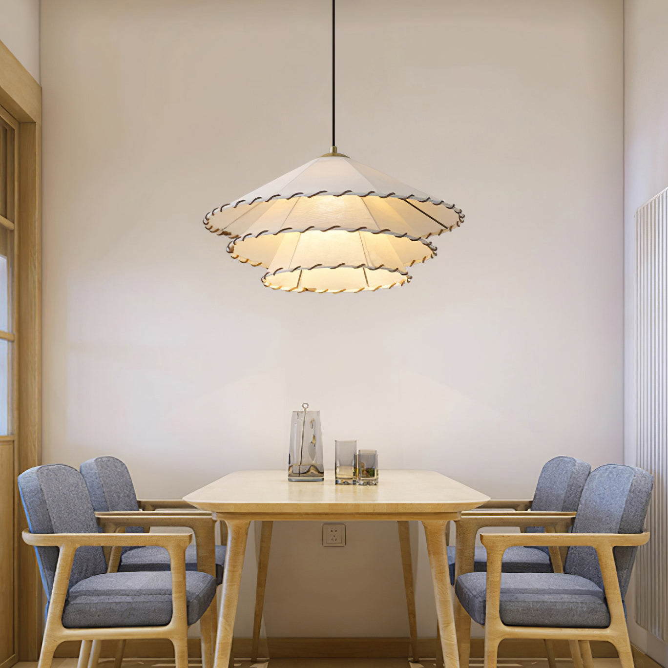 Vionel Suspension Moderne en Tissu à Fiche